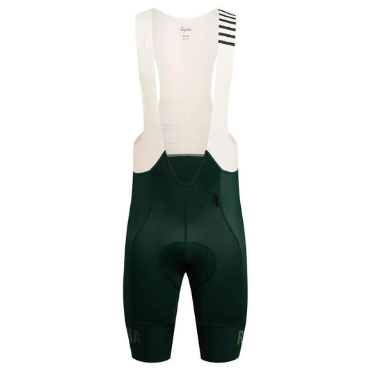 RAPHA Pro Team Bib Shorts II Regular - SBC Dark Green/Off-White-Velodrom