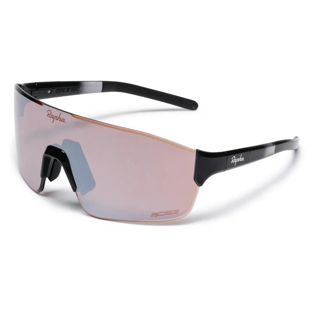 RAPHA Pro Team Frameless Glasses - BLK Black/Black Mirror Lens-Velodrom