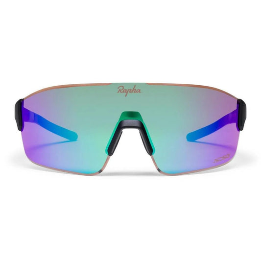 RAPHA PRO TEAM FRAMELESS GLASSES - Dark Navy/Purple Green Lens Default Velodrom Barcelona 