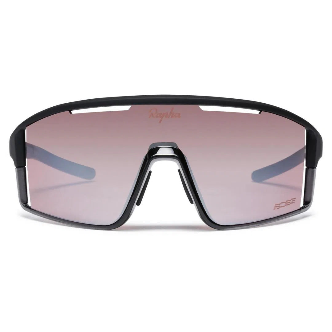 RAPHA Pro Team Full Frame Glasses - BLK Black/Black Mirror Lens-Velodrom