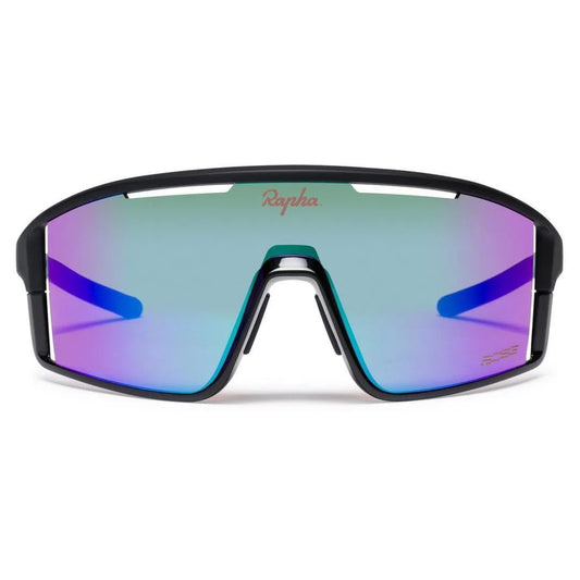 RAPHA PRO TEAM FULL FRAME GLASSES - Dark Navy/Purple Green Lens Default Velodrom Barcelona 