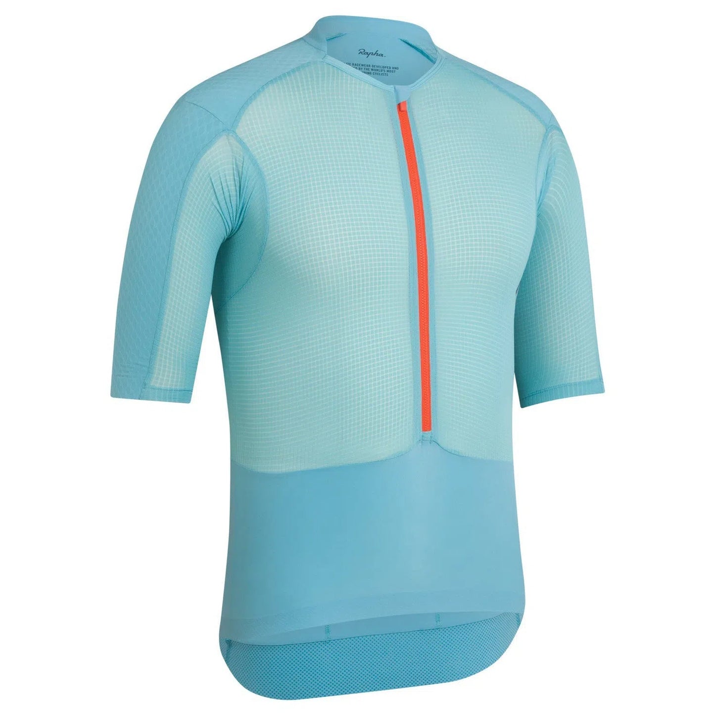 RAPHA Pro Team Gravel Jersey - SWP Light Teal/Dark Orange-Velodrom