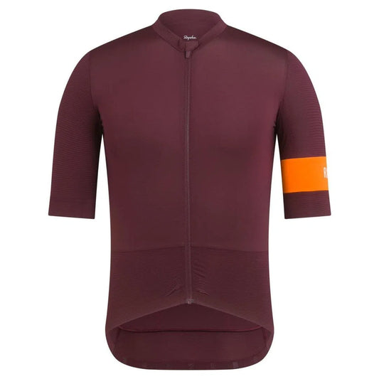 RAPHA Pro Team Jersey - WVO Wine/Bright Orange-Velodrom