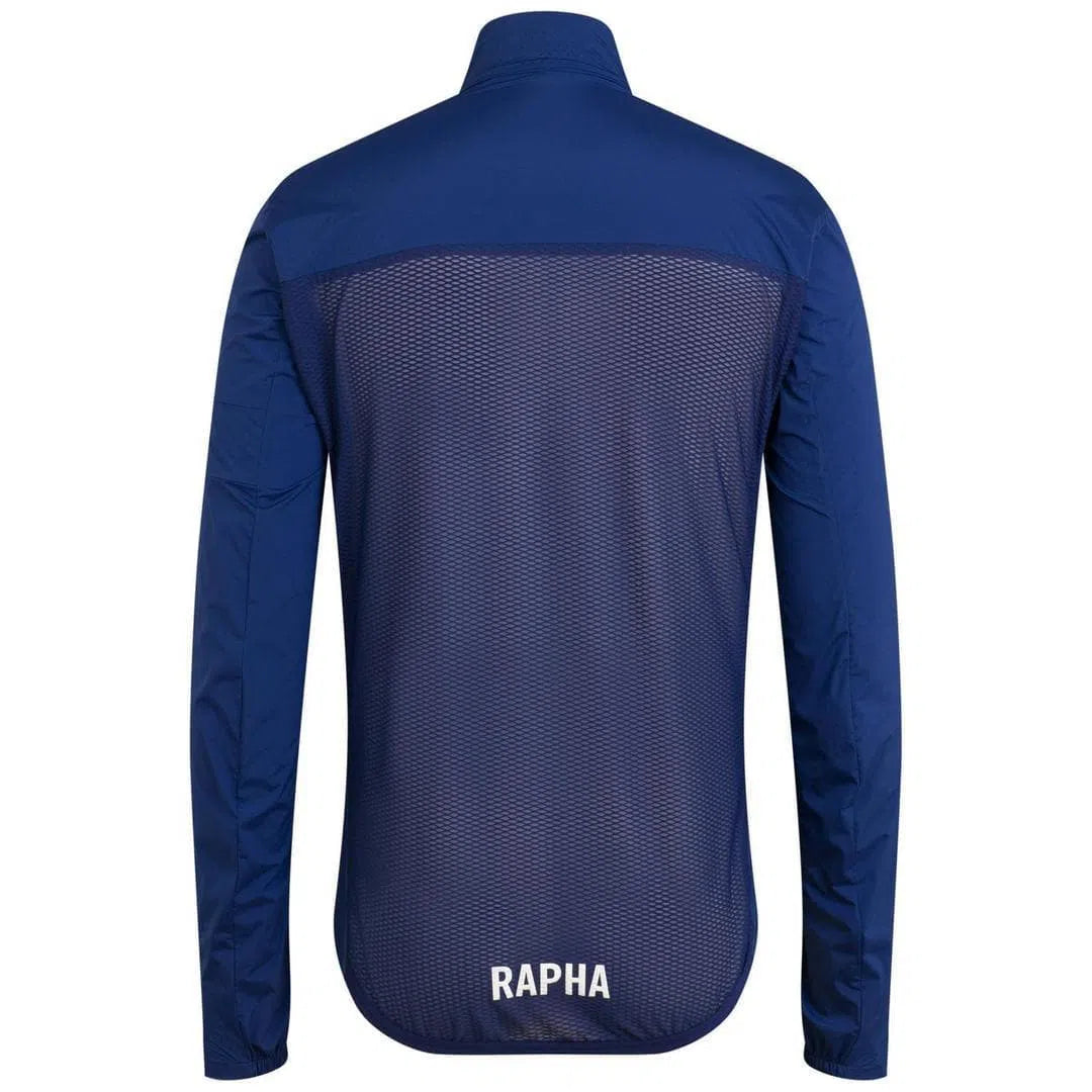 RAPHA Pro Team Lightweight Wind Jacket - Blue MBW Default Velodrom Barcelona 