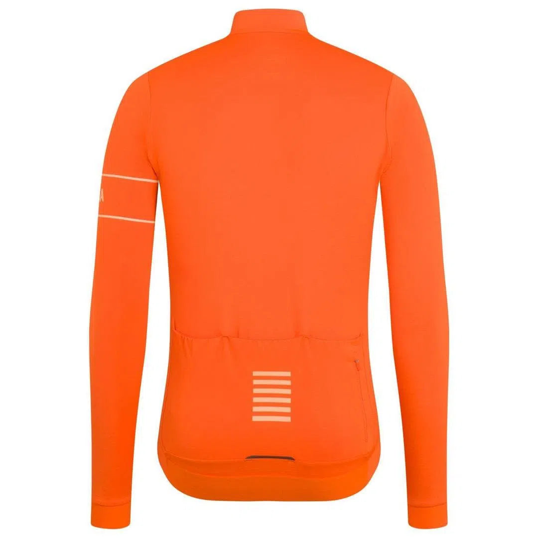 RAPHA Pro Team Long Sleeve Jersey AW2023 - SIP Orange/Peach-Velodrom