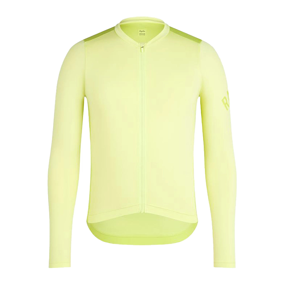 RAPHA Pro Team Long Sleeve Lightweight Jersey - LWL Lime Green/Bright Lime