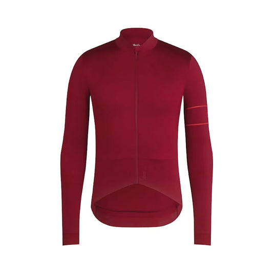 RAPHA Pro Team Long Sleeve Thermal Jersey AW2023 - BFS Dark Red-Velodrom