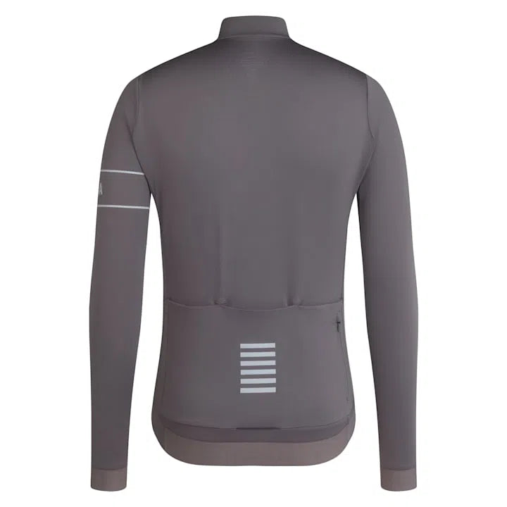 RAPHA Pro Team Thermal Long Sleeve Jersey AW23 - KSC Mushroom/Silver-Velodrom