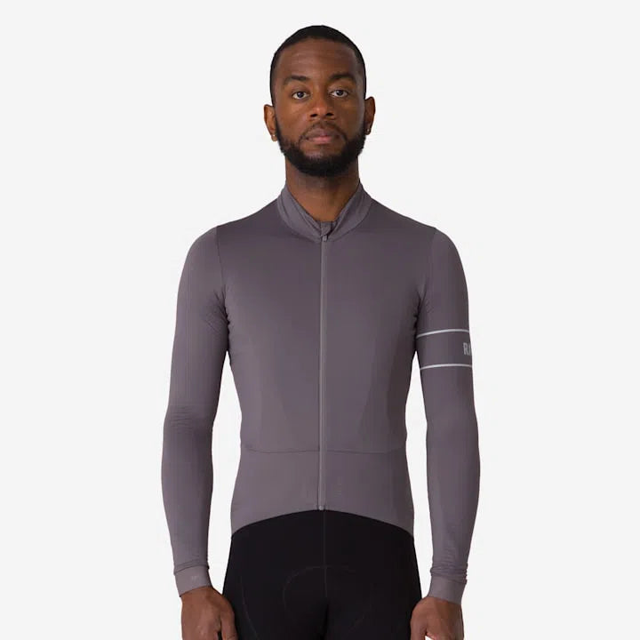 RAPHA Pro Team Thermal Long Sleeve Jersey AW23 - KSC Mushroom/Silver-Velodrom