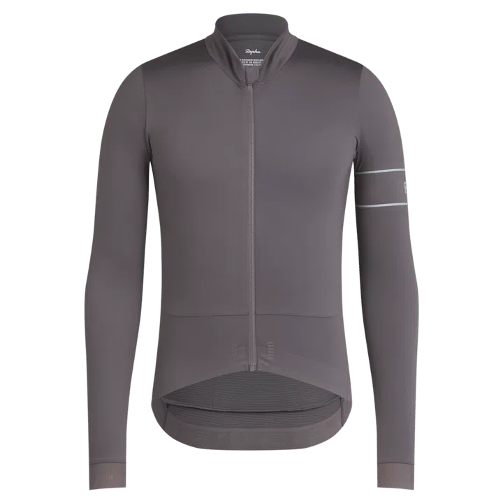 RAPHA Pro Team Thermal Long Sleeve Jersey AW23 - KSC Mushroom/Silver-Velodrom