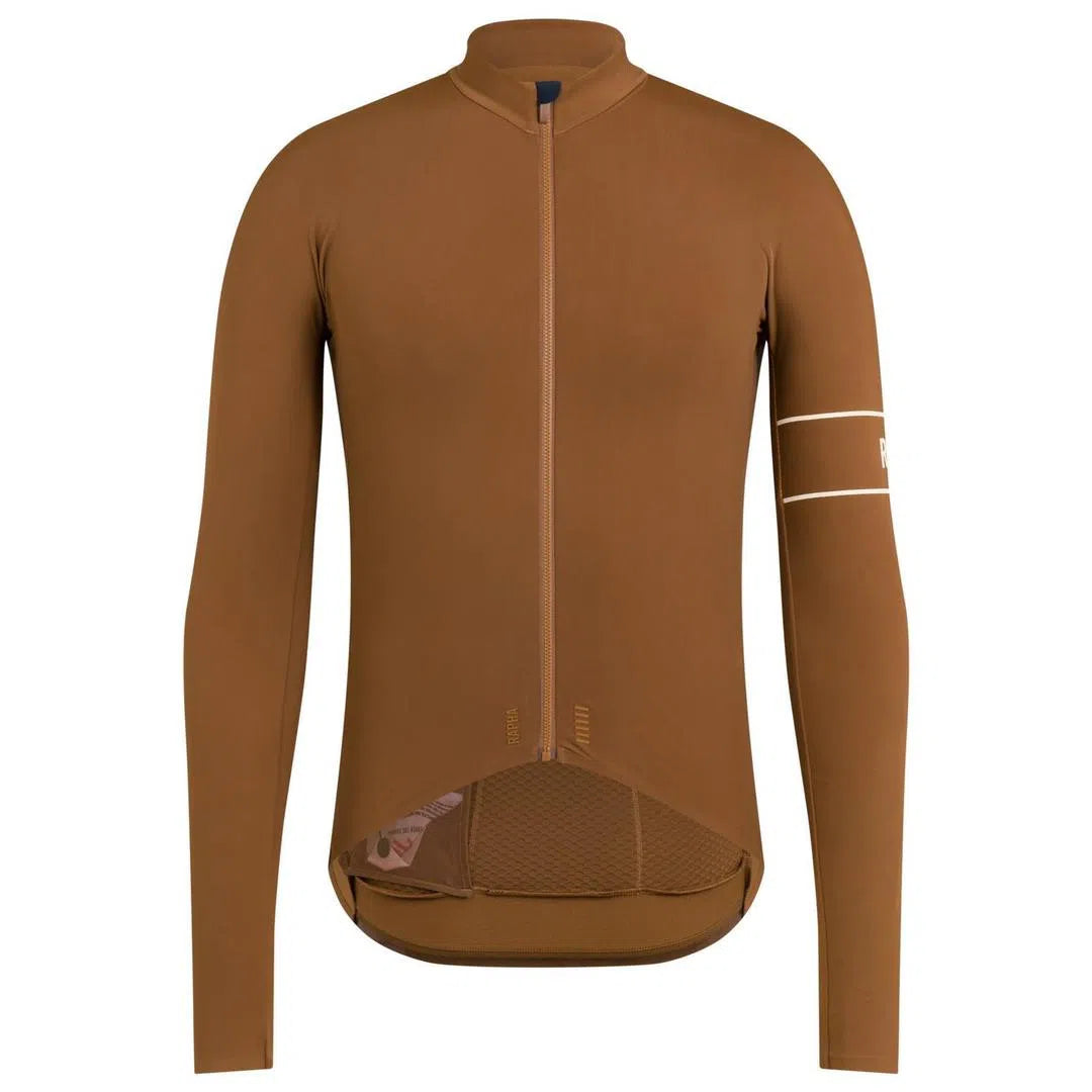 RAPHA Pro Team Thermal Long Sleeve Jersey - EMP Brown-Velodrom