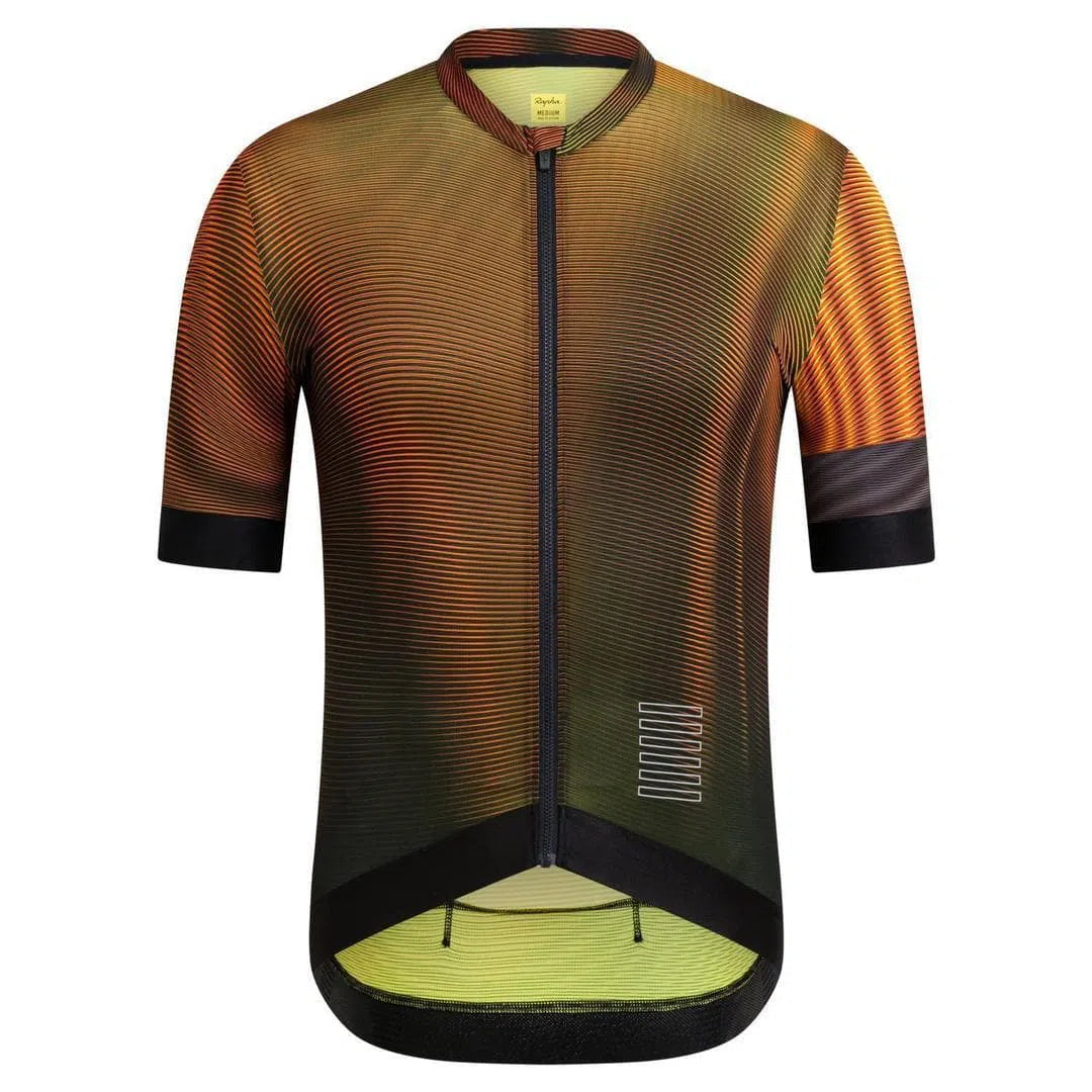 RAPHA - Pro Team Training Jersey - Orange Flight Print Default Velodrom Barcelona 