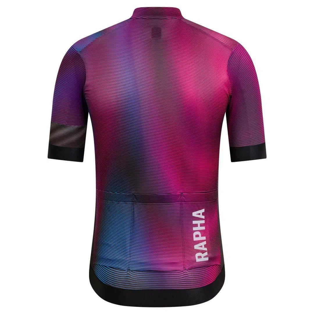 RAPHA - Pro Team Training Jersey - Purple Flight Print Default Velodrom Barcelona 