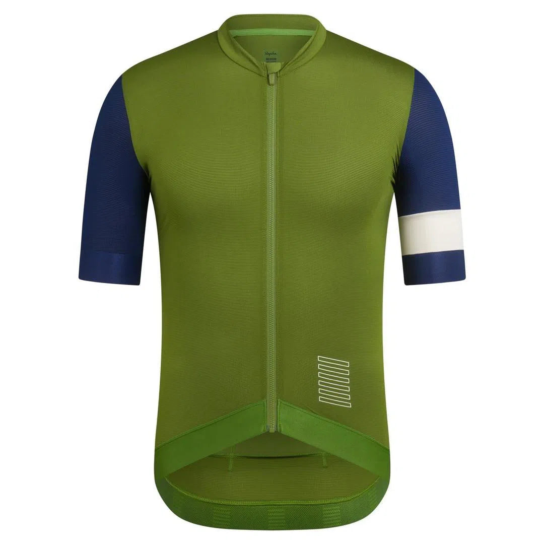 RAPHA Pro Team Training Jersey - TLM Green/Navy-Velodrom