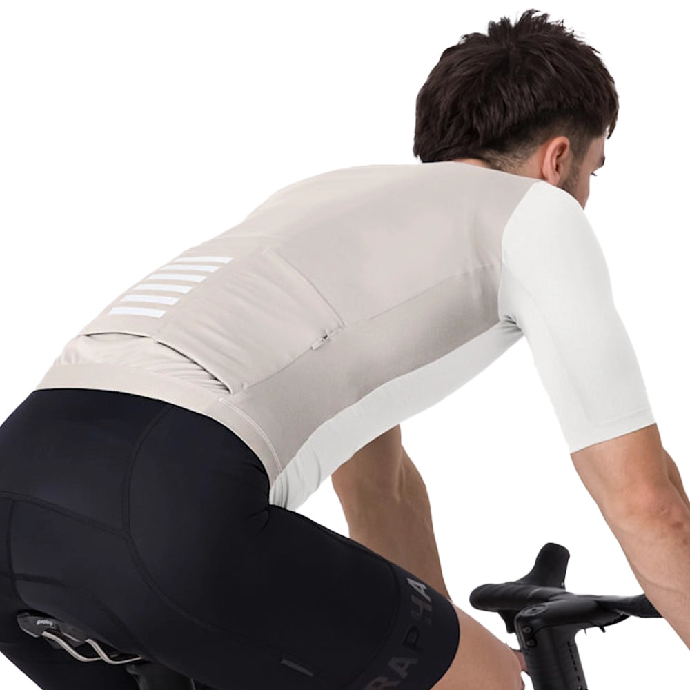 RAPHA Pro Team Training Jersey - WAS White Alyssum/Silver Gray-Velodrom