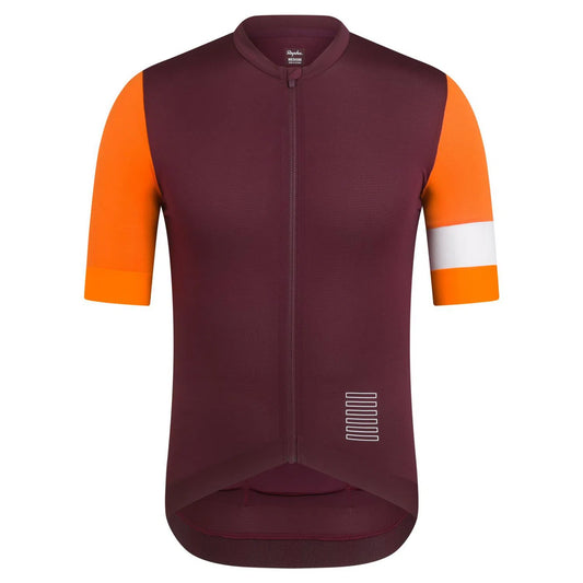 RAPHA Pro Team Training Jersey - WVO Wine/Bright Orange-Velodrom