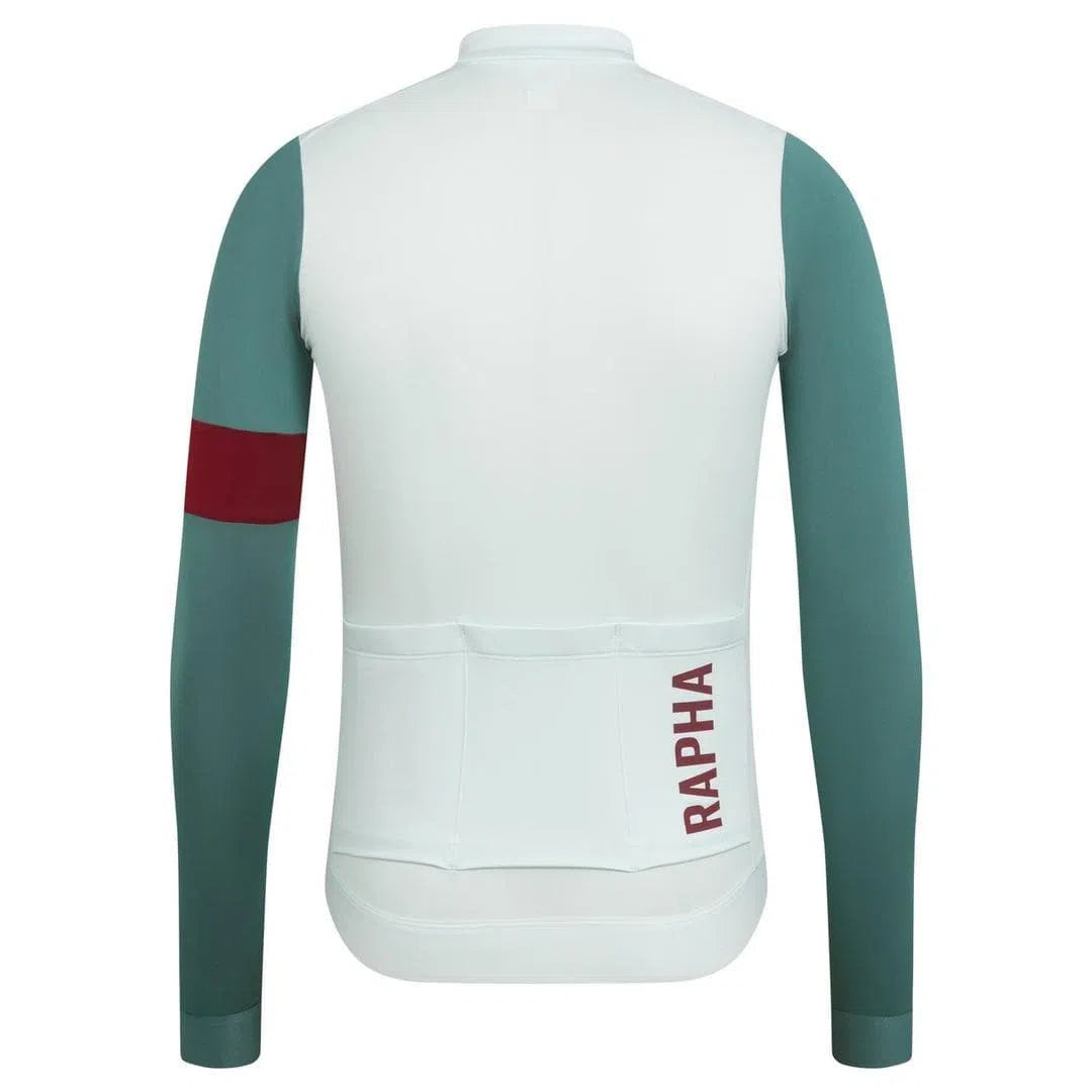 RAPHA Pro Team Training Long Sleeve Jersey AW2023 - IFP Grey/Grey Blue-Velodrom