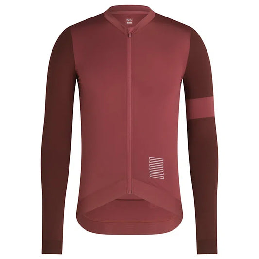 RAPHA Pro Team Training Long Sleeve Jersey AW23 - CWB Terracota/Rusty Red-Velodrom