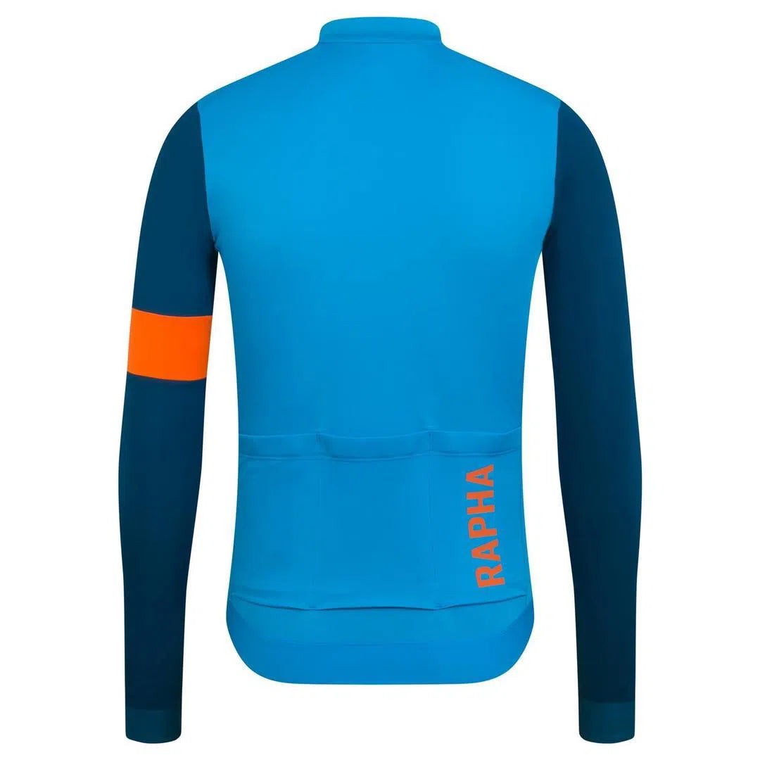 RAPHA Pro Team Training Long Sleeve Jersey - BST Blue/Teal-Velodrom