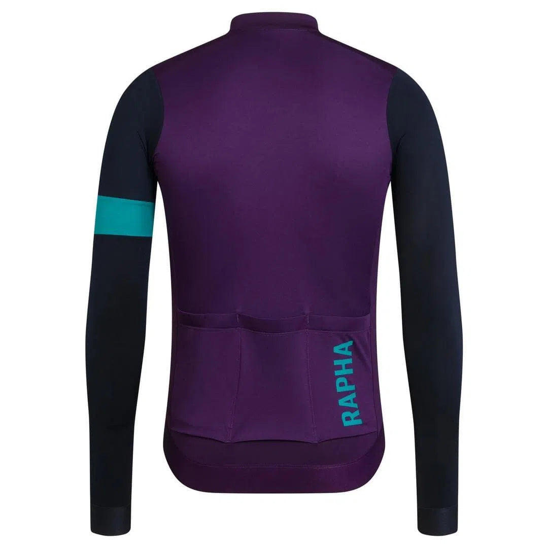 Rapha Pro Team Training Long Sleeve Jersey Purple Default Velodrom Barcelona 