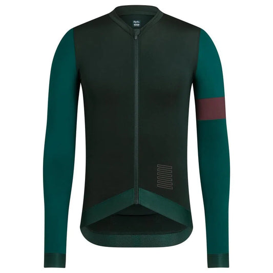 Rapha Pro Team Training Long Sleeve Jersey Dark Green Default Velodrom Barcelona 