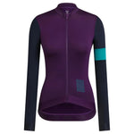 Rapha Pro Team Training Women Long Sleeve Jersey Dark Purple Default Velodrom Barcelona 