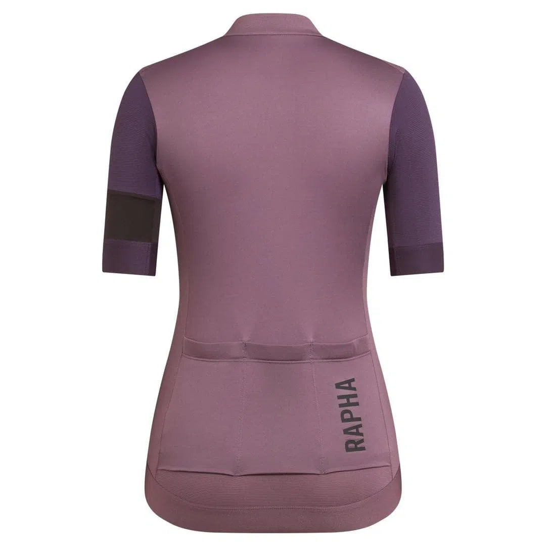 RAPHA Women Pro Team Training Jersey - BPN Violet Purple rear panel