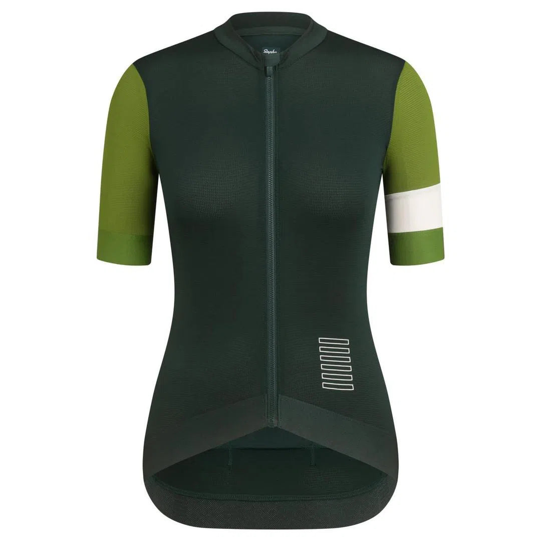 RAPHA Pro Team Training Women Jersey - SCL Dark Green/Green-Velodrom