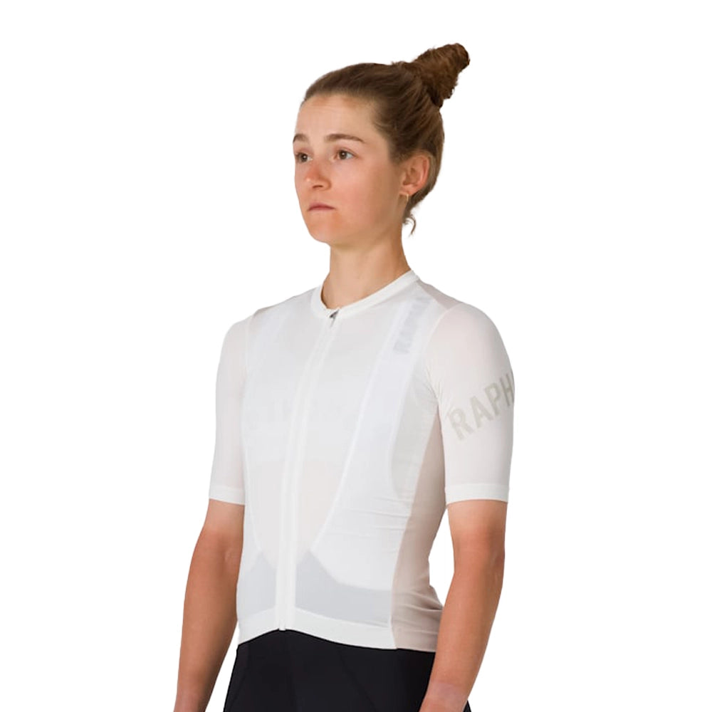 RAPHA Pro Team Training Women Jersey - WAS White Alyssum/Silver Gray-Velodrom