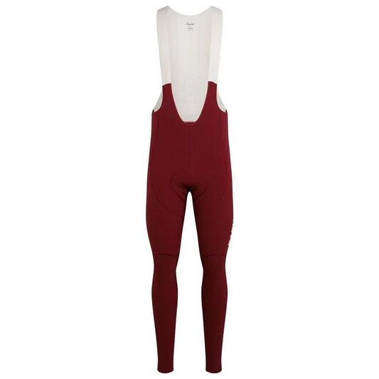 RAPHA Pro Team Winter Bib Tights - BUB Burgundy/Off White-Velodrom