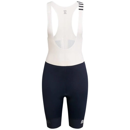 RAPHA Women Pro Team Bib Shorts Regular - Navy/White Default Velodrom Barcelona 