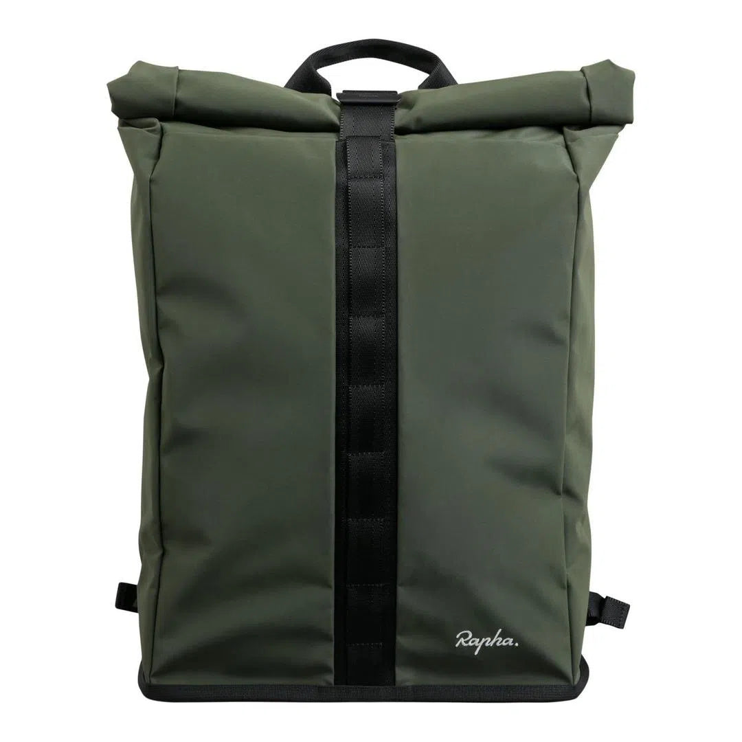 RAPHA Roll Top Backpack - Dark Green-Velodrom