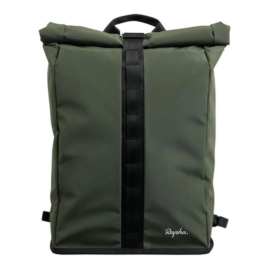 Rapha Roll Top Backpack Dark Green Default Velodrom Barcelona 