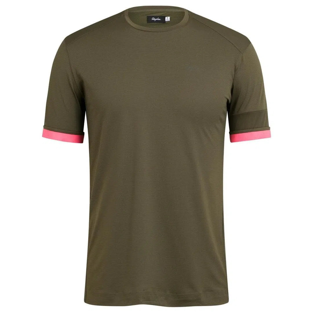 RAPHA Technical T-shirt - Dark Olive OLN Default Velodrom Barcelona 