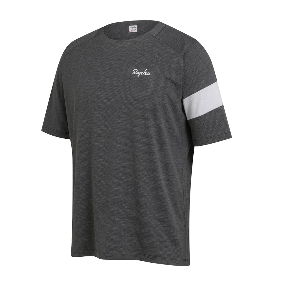 RAPHA Trail Technical Tshirt - AMC Dark Grey/Light grey-Velodrom