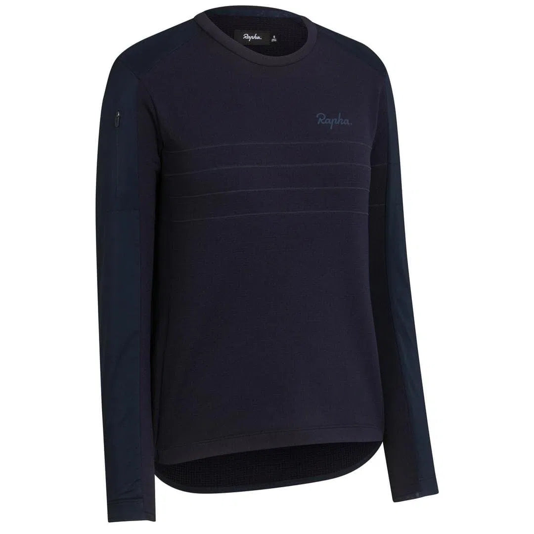 RAPHA WOMEN EXPLORE LONG SLEEVE PULLOVER - Dark Navy Default Velodrom Barcelona 