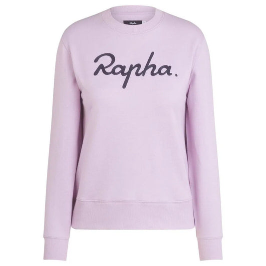 RAPHA Women Logo Sweatshirt - FOI Lilac/Dark Grey-Velodrom