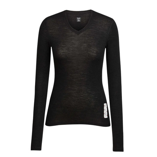 RAPHA Women Merino Base Layer Long sleeve - Black Default Velodrom Barcelona 