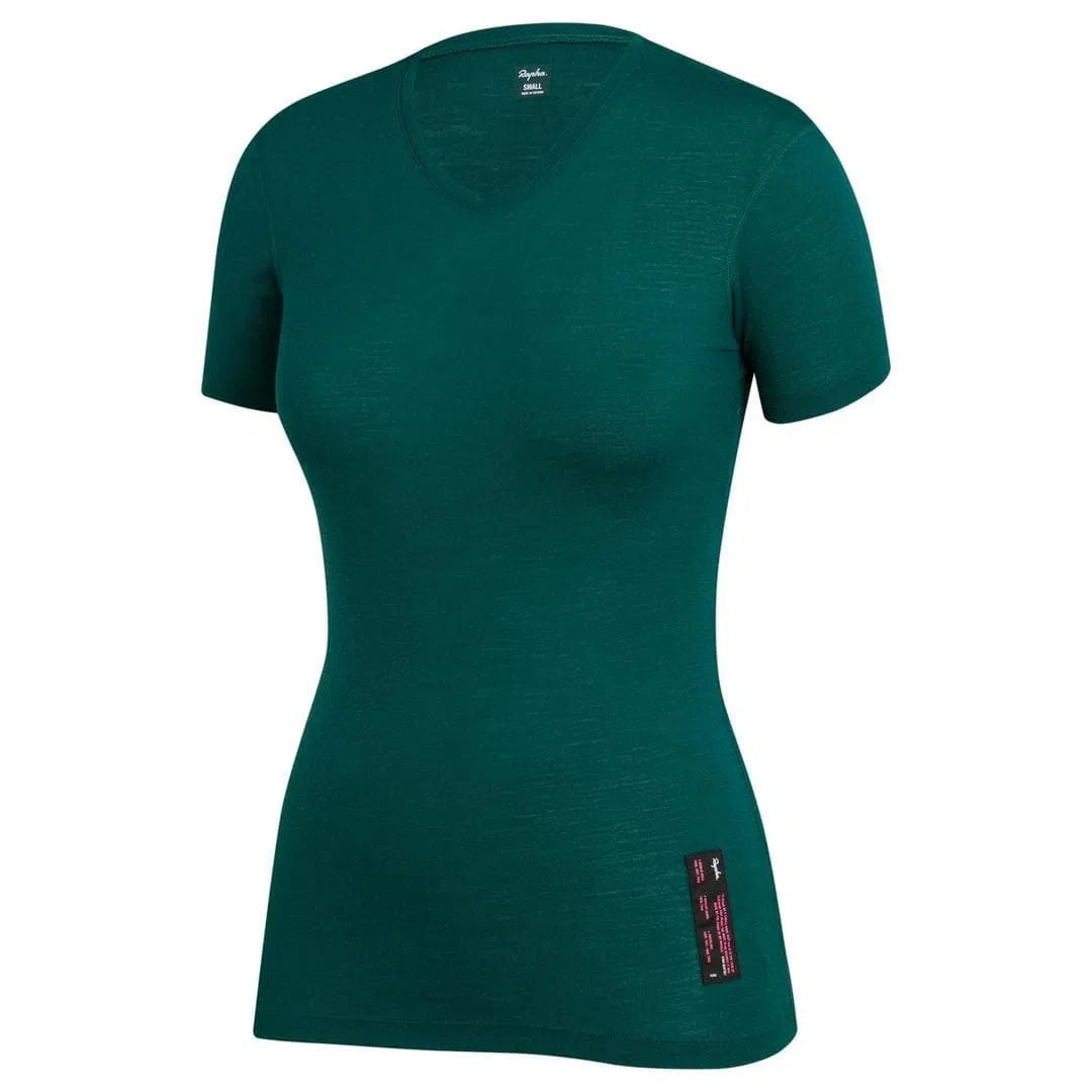 RAPHA Women Merino Base Layer short sleeve - Green Default Velodrom Barcelona 