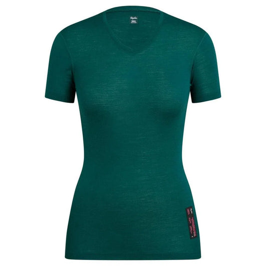 RAPHA Women Merino Base Layer short sleeve - Green Default Velodrom Barcelona 