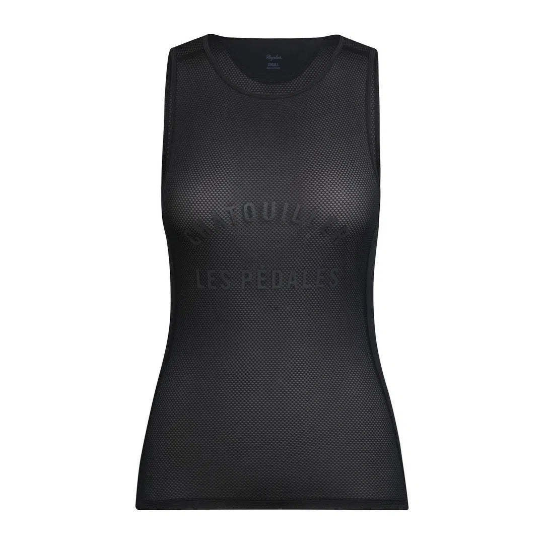 RAPHA Women Mesh Base Layer Sleeveless - Black-Velodrom