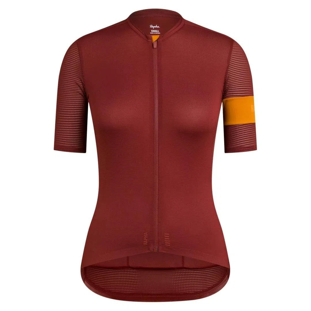 RAPHA Women Pro Team Flyweight - FBT Brick Mustard-Velodrom