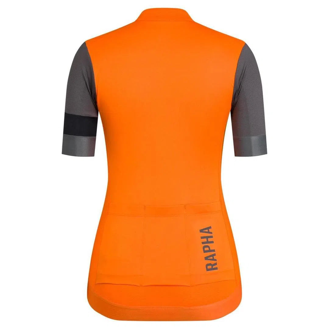 RAPHA Women Pro Team Training Jersey - Orange rear panel