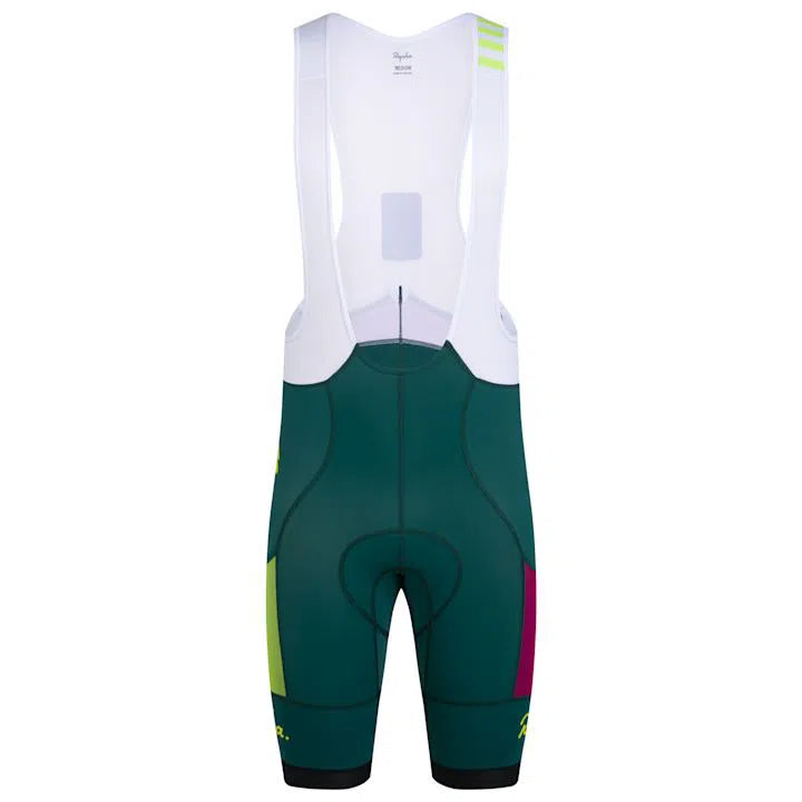 RAPHA X AMANI Pro Team Training Cargo Bib Shorts - SMO/Teal-Velodrom