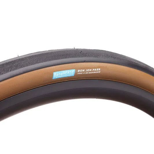 RENE HERSE Gravel Tyre Bon Jon Pass Endurance - Dark Tan-Gravel Tyres-4931253021671