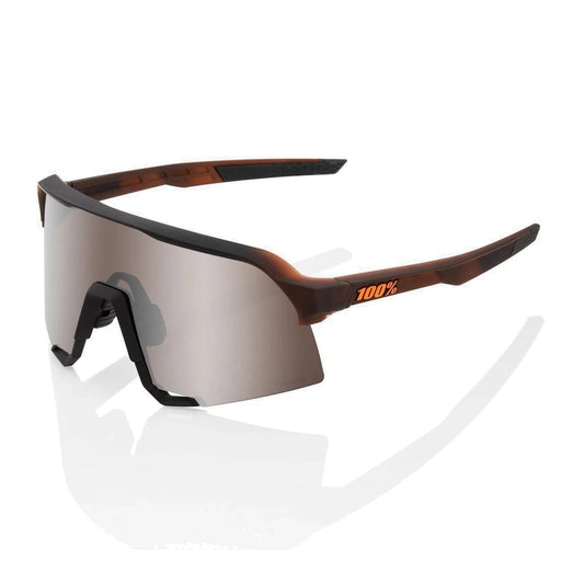 RIDE 100% Eyewear GLENDALE - Matte Translucent Brown Fade HiPER Silver Mirror Lens-Eyewear-71930758