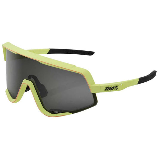 RIDE 100% Eyewear Glendale - Soft Tact Washed Out Neon Yellow Smoke Lens-Eyewear-841269181037