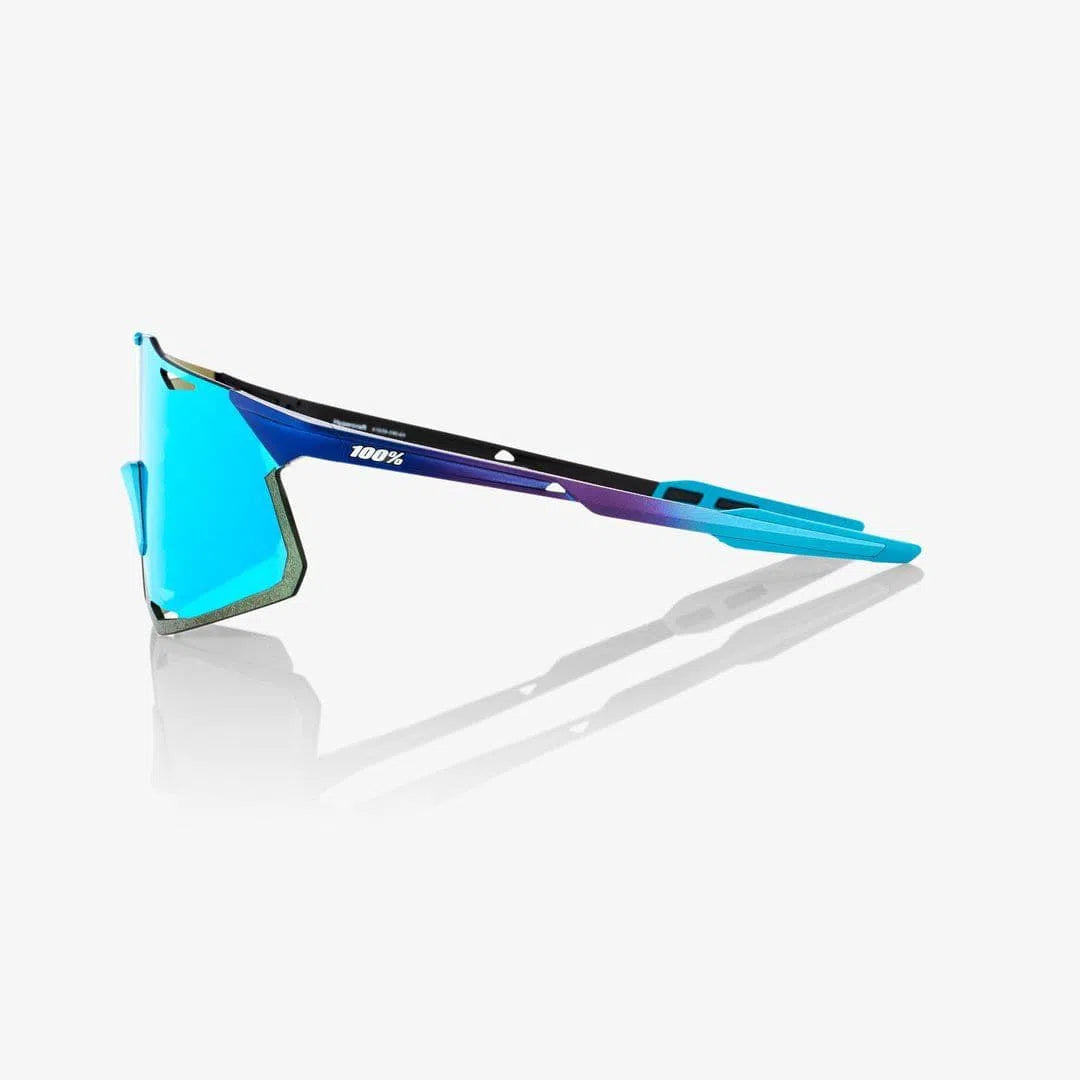 RIDE 100% Eyewear Hypercraft - MATTE METALLIC INTO THE FADE - BLUE TOPAZ MULTILAYER MIRROR LENS Default 100% 