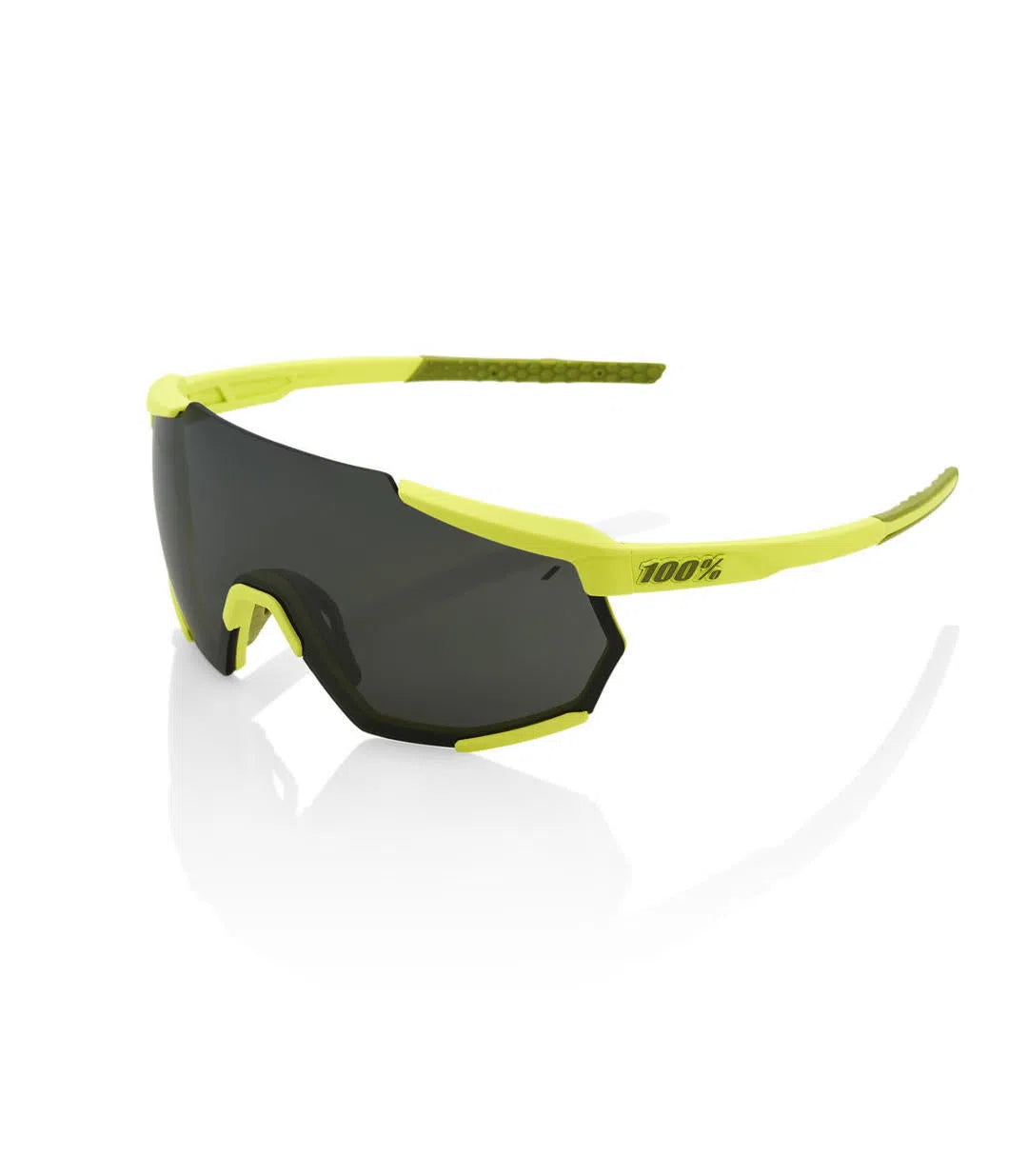 RIDE 100% Eyewear Racetrap Soft Tact - Banana Black Mirror Lens-Eyewear-98294662