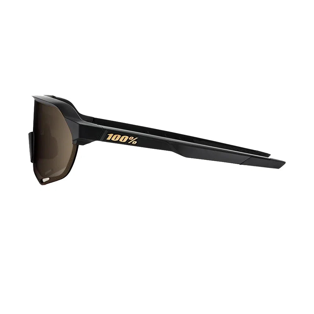 RIDE 100% Eyewear S2 - Matte Black/Soft Gold Lens-Eyewear-841269177160